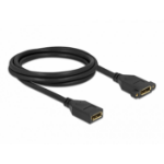 DeLOCK DisplayPort 1.2 cable female to female panel-mount 4K 60 Hz 2 m
