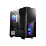 MSI MPG SEKIRA 100R 'S100R' Mid Tower Gaming Computer Case 'Black, 4x 120mm ARGB, Mystic Light Sync, 8 Channel ARGB Hub, USB Type-C, Tempered Glass Panels, ATX, mATX, mini-ITX'