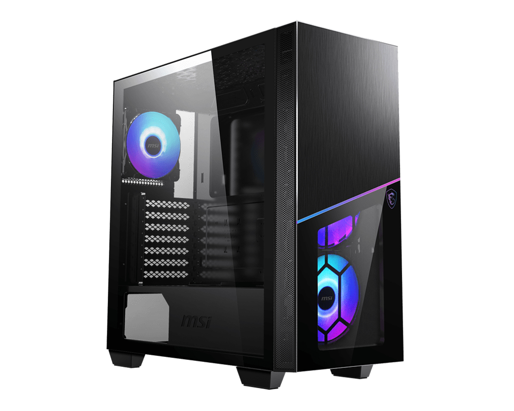 Image of MSI MPG SEKIRA 100R 'S100R' Mid Tower Gaming Computer Case 'Black,...