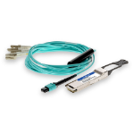 AddOn Networks Cisco QSFP-40G-SR4-S Compatible TAA 40GBase-SR4 QSFP Transceiver with 7m breakout (MMF, 850nm, 7m)
