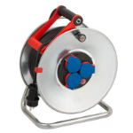 Brennenstuhl 1198590 power extension 50 m 3 AC outlet(s) Outdoor Blue, Red, Stainless steel