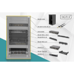 Digitus DN-10-SET-3-B rack 12U Wandrek Zwart