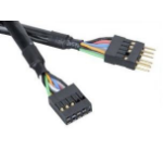 Akasa EXUSBI-40 USB cable 0.4 m USB 2.0 Black