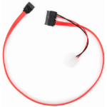 Rocstor Y10C868-RD SATA cable 20.1" (0.51 m) SATA 13-pin SATA 7-pin + Molex (4-pin) Red