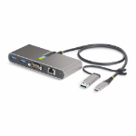 StarTech.com 5G2A1SGBB-USB-C-HUB laptop dock/port replicator Wired USB 3.2 Gen 1 (3.1 Gen 1) Type-C Gray