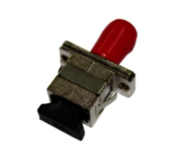 Microconnect FIBSCSTADA fibre optic adapter SC/ST Red, Stainless steel