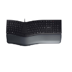 CHERRY KC 4500 ERGO keyboard Universal USB AZERTY French Black