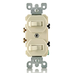 Leviton 5224-2I electrical switch Combination switch 1P Ivory