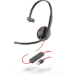 POLY Blackwire C3210 Headset Wired Head-band Calls/Music USB Type-A Black, Red