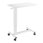 LogiLink Hight adjustable overbed table, gas spring, white