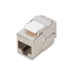 Digitus CAT 6A short keystone module, shielded, tool-free mounting connection