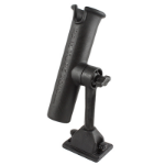 RAM Mounts Tube Fishing Rod Holder with Deck Track Base