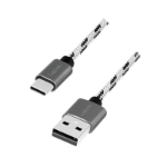 LogiLink CU0201 USB cable USB 2.0 USB C USB A 0.48 Gbit/s Black, White