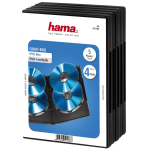 Hama DVD Quad Box, Black, Package of 5 pieces 4 discs