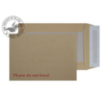 Blake Purely Packaging Board Back Pocket Peel and Seel Manilla C5 229Ã—162mm 120gsm (P 125)