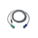 iogear USB 10 Ft KVM cable 3 m Black