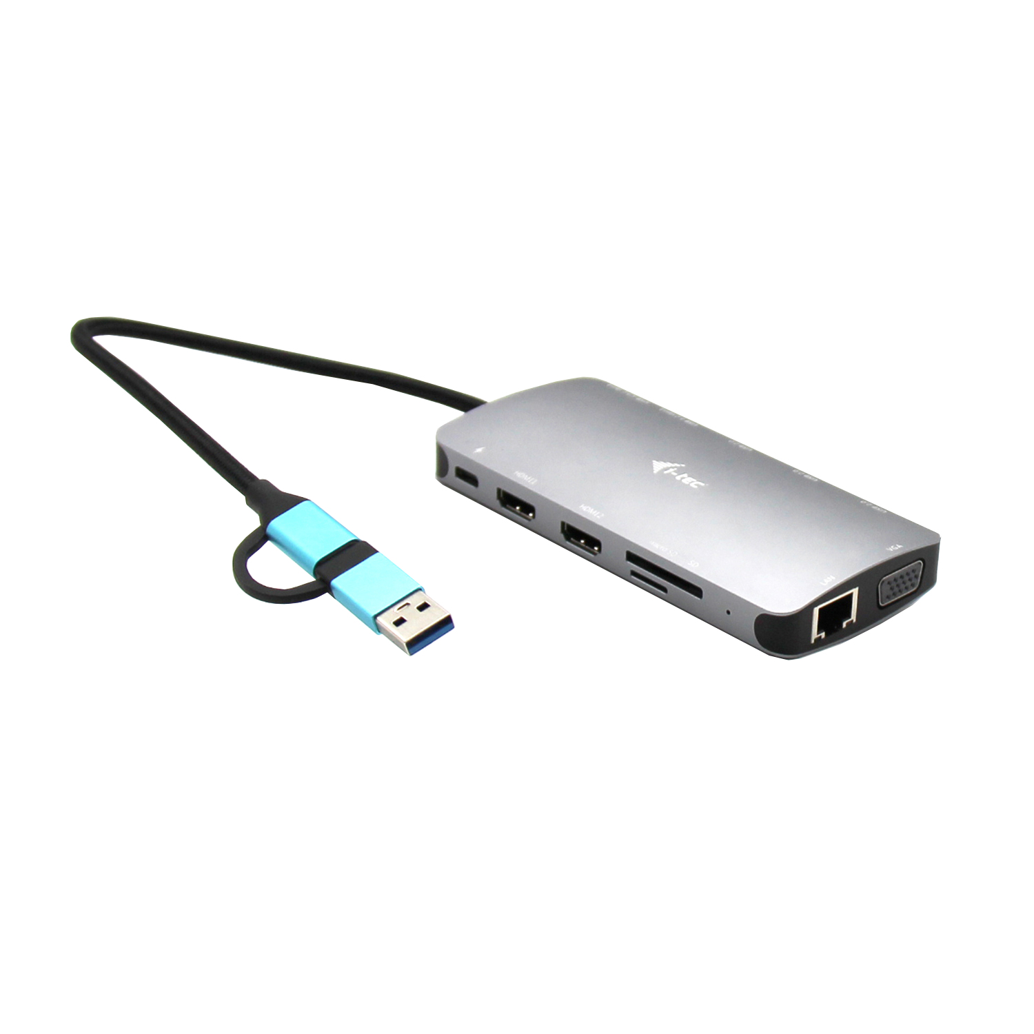 Photos - Other for Laptops i-Tec USB 3.0 USB-C/Thunderbolt 3x Display Metal Nano Dock with LAN + CANA 