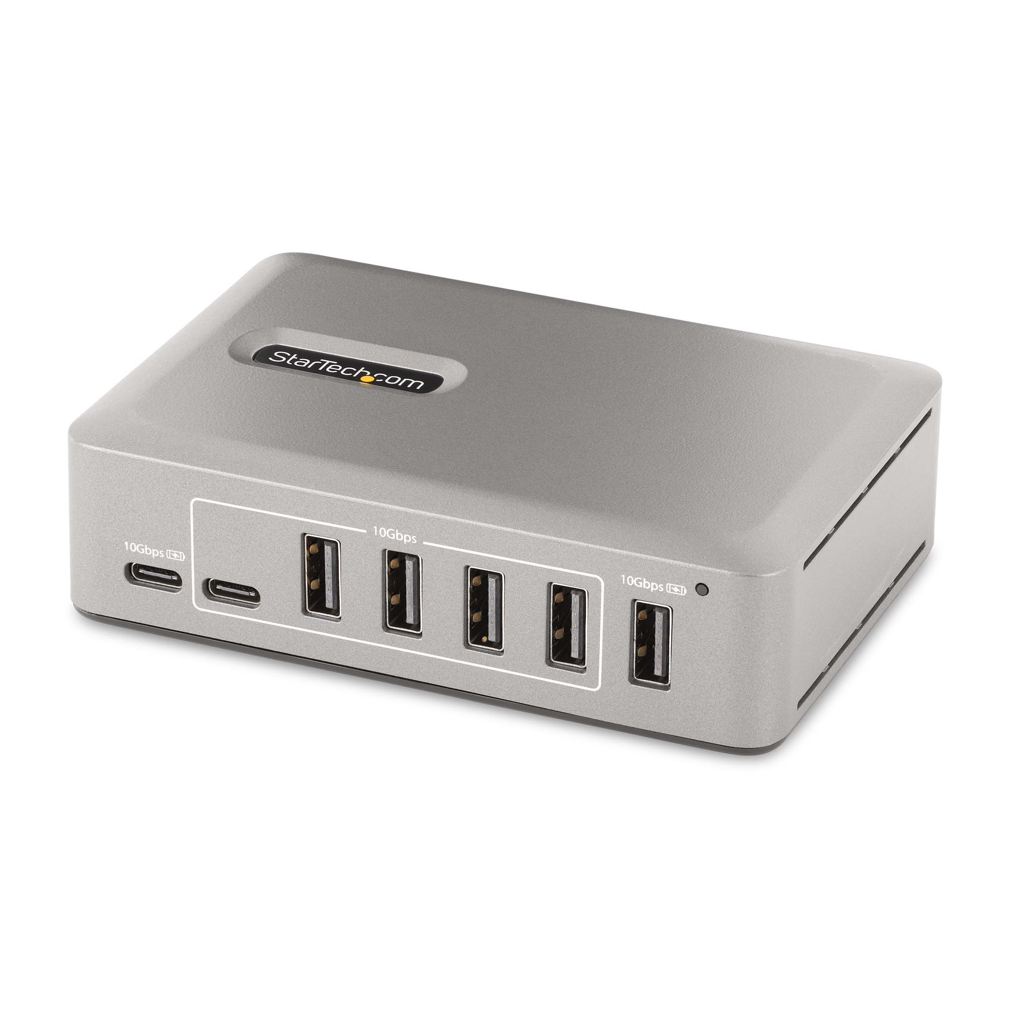 Image of StarTech.com 10-Port USB-C Hub - 8x USB-A/2x USB-C - Self-Powered...