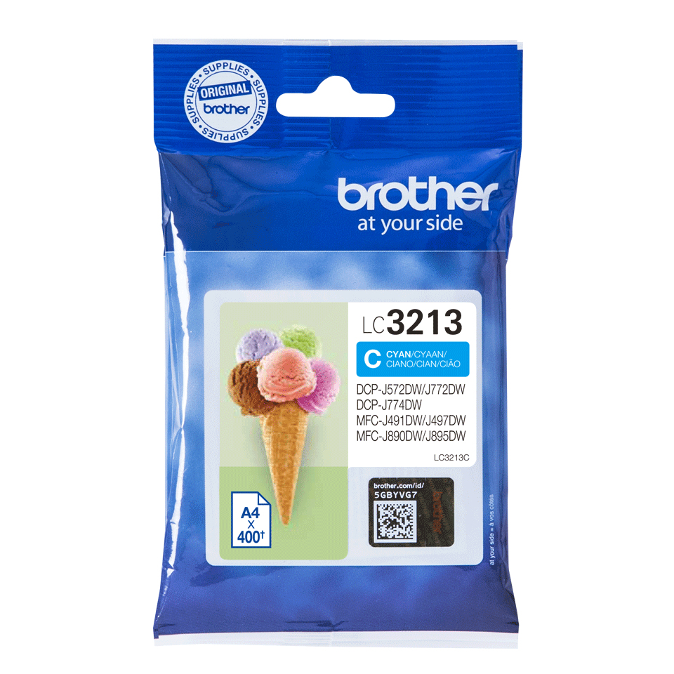 Image of Brother LC-3213C Ink cartridge cyan, 400 pages ISO/IEC 19752 for...