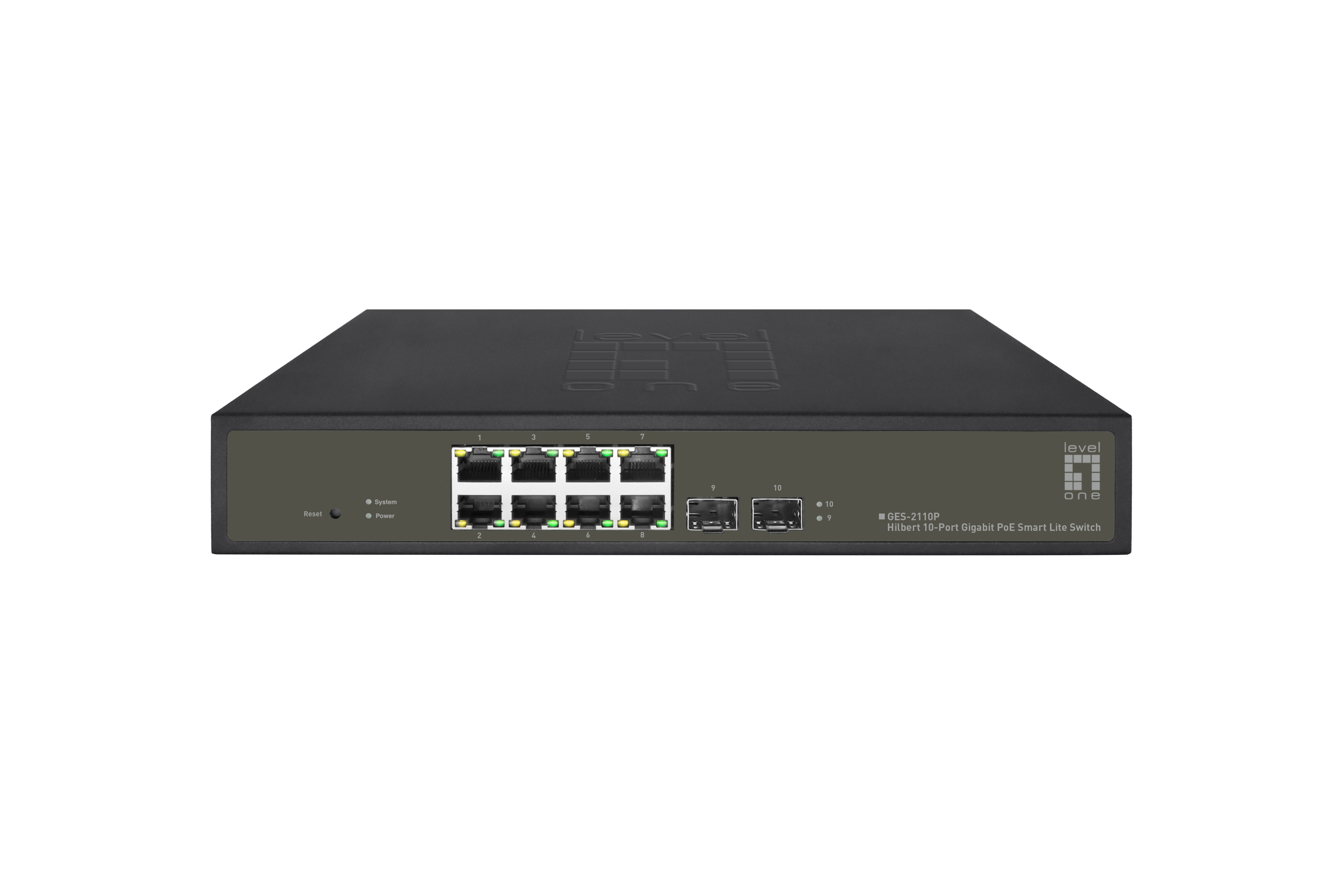 Image of LevelOne Hilbert 10-Port Gigabit PoE Smart Lite Switch, 8 PoE...