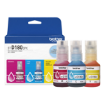 Brother Genuine BTD1803PK 3-Pack High Yield Cyan, Magenta, and Yellow Ink Bottles toner cartridge