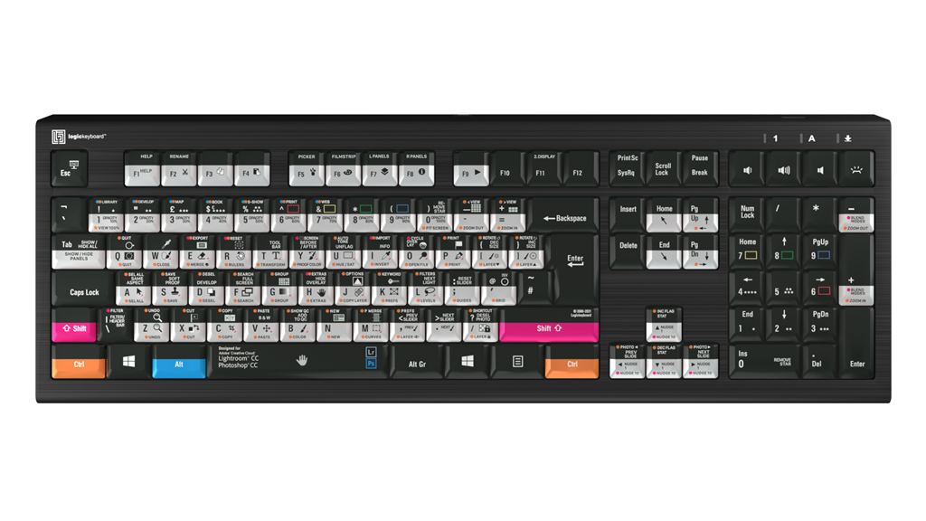 Logickeyboard LKB-PSLR-A2PC-UK keyboard Gaming USB QWERTY English Black