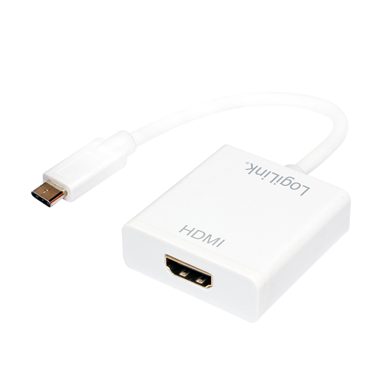Image of LogiLink USB-C/HDMI USB graphics adapter 1920 x 1080 pixels White