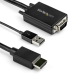 StarTech.com Cable de 2m Adaptador VGA a HDMI - Alimentado por USB - 1080p