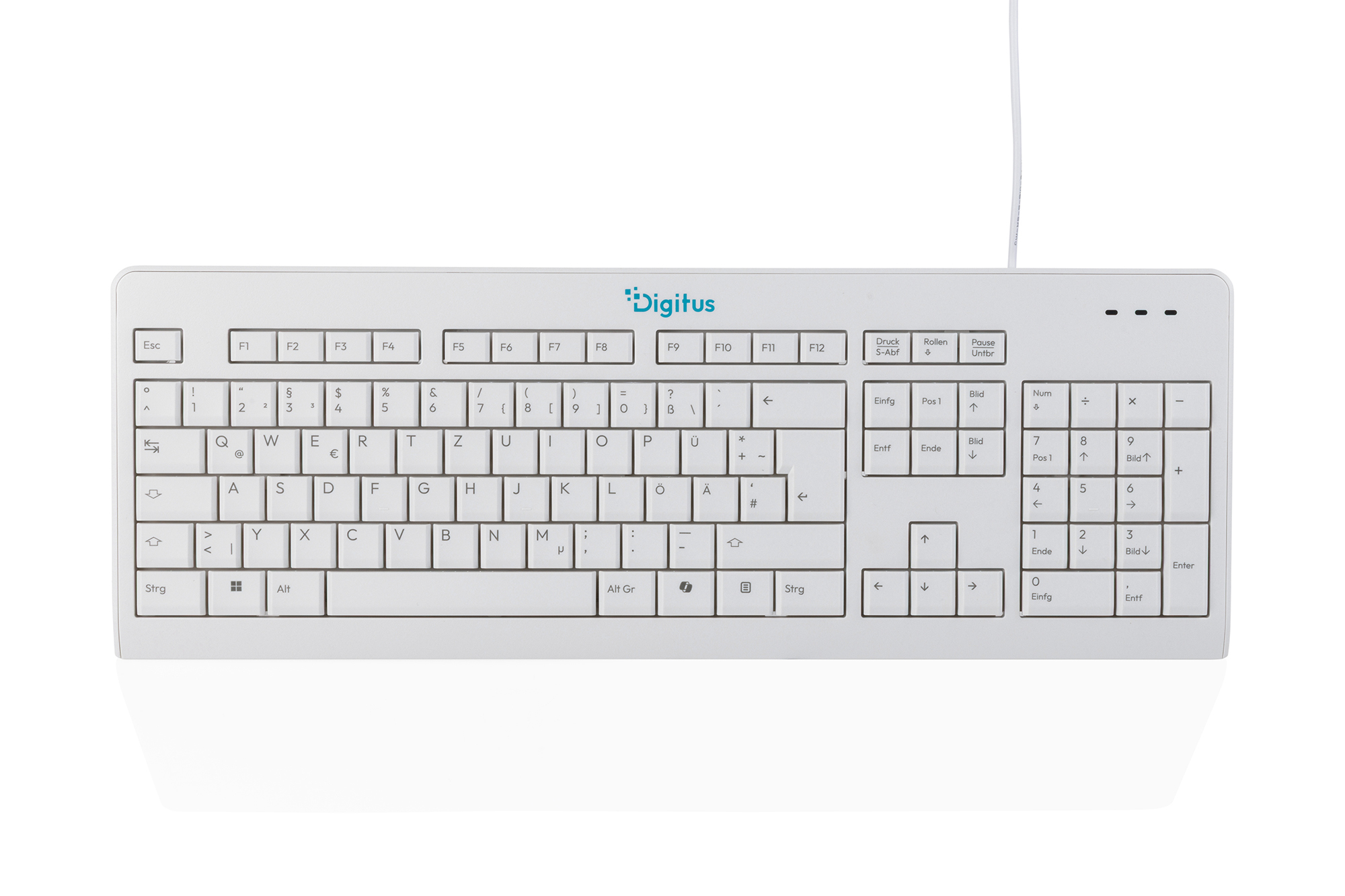 Digitus CK10. wired keyboard. German layout (QWERTZ). 105 keys