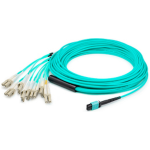 AddOn Networks ADD-MPO-4LC10M5OM4P fiber optic cable 393.7" (10 m) 8x LC LOMM OM4 Aqua color