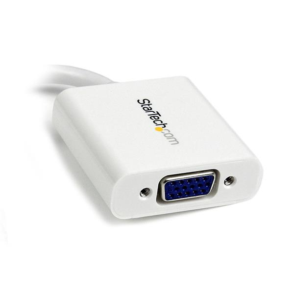 StarTech.com Mini DisplayPort to VGA Video Adapter Converter - White