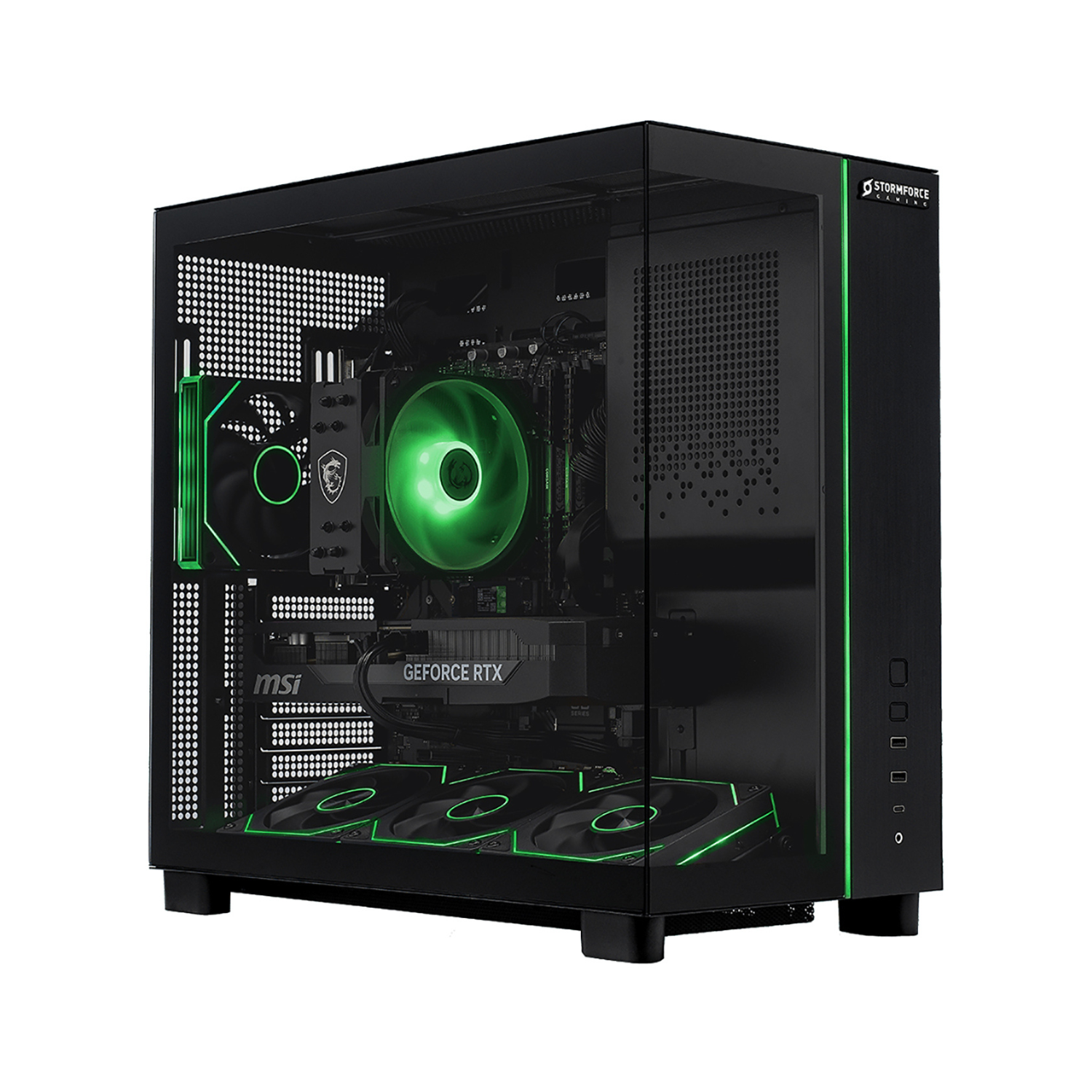 STORMFORCE Obsidian AMD Ryzen 7 7700 32GB RAM 1TB SSD RTX 5070 Windows 11 Gaming PC