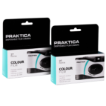 Praktica Single Use Disposable Film Camera inc 27 Shots ISO400 35mm Film and Flash - Pack of 2