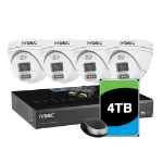 ivsec KIT 4 X NC110ADX 5MP IP CAM WITH ADV DET + NR308XC-4TB 8 x PoE NVR 4K, IVSIVK-29A