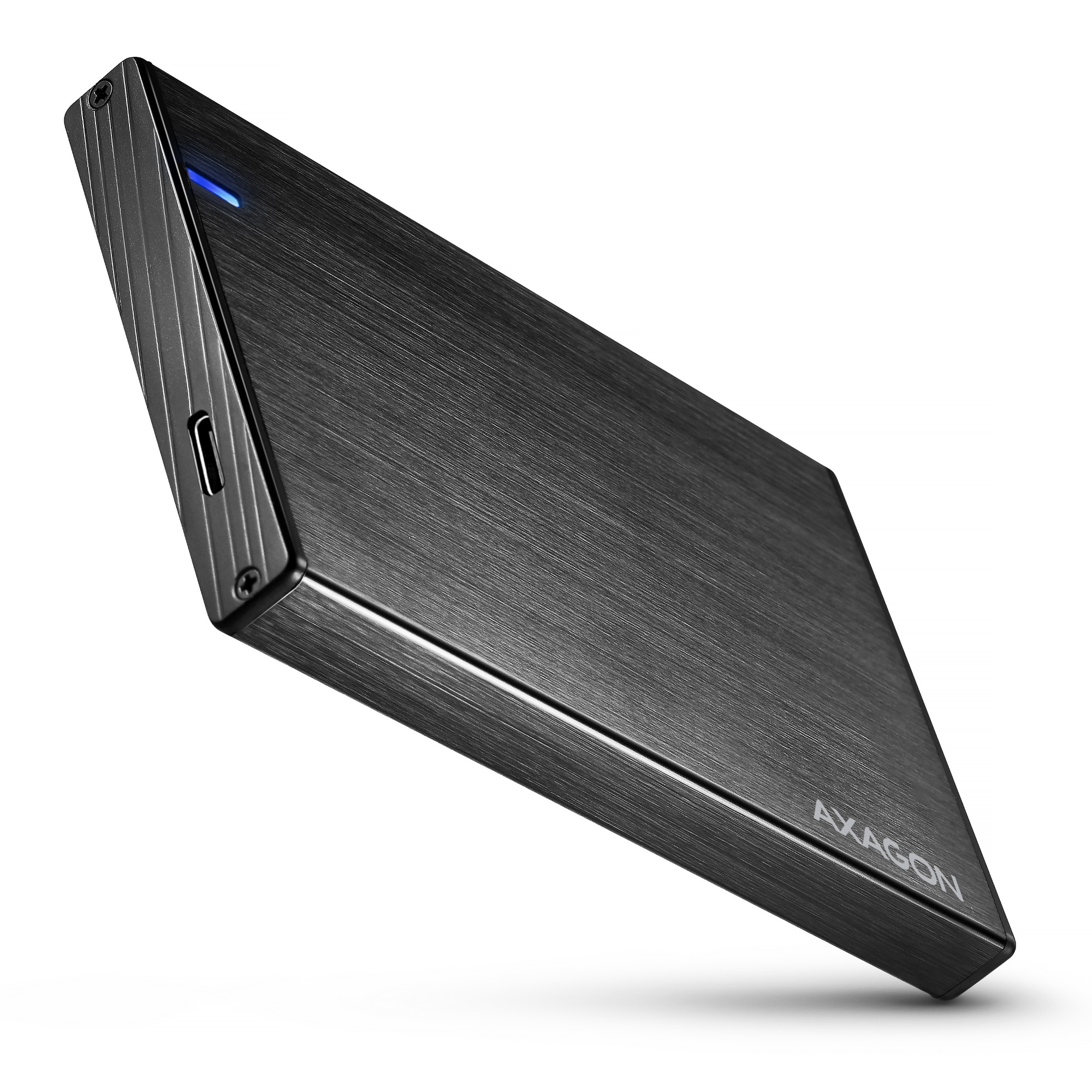 EU Product - AXG EE25-XA6C - Externes 2.5'' SATA Gehuse USB 3.0 schwarz - Gehuse - 2.5"