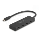 DeLOCK USB 10 Gbps USB Type-C™ Hub with 4 x USB Type-C™ female black