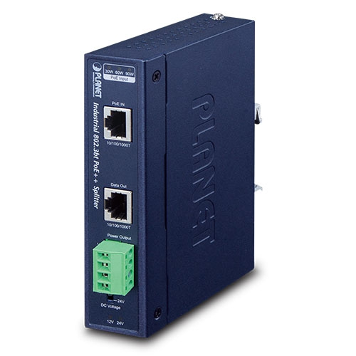 Image of PLANET IPOE-173S network splitter Blue Power over Ethernet (PoE)