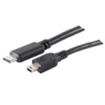 shiverpeaks BS77144-1.8 USB cable 1.8 m USB 2.0 USB C Mini-USB B Black