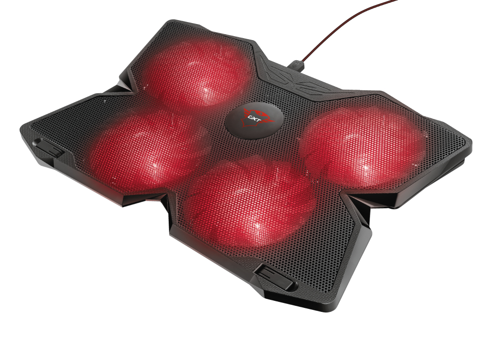 Image of Trust GXT 278 laptop cooling pad 43.9 cm (17.3") Black