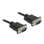 DeLOCK Serial Cable RS-232 D-Sub9 male to male with narrow plug housing 0.5 m