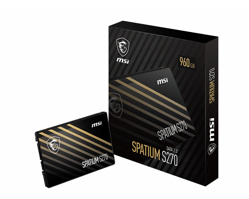 MSI SPATIUM S270 SATA 2.5 240GB SSD-hårddisk 2.5" Serial ATA III 3D NAND