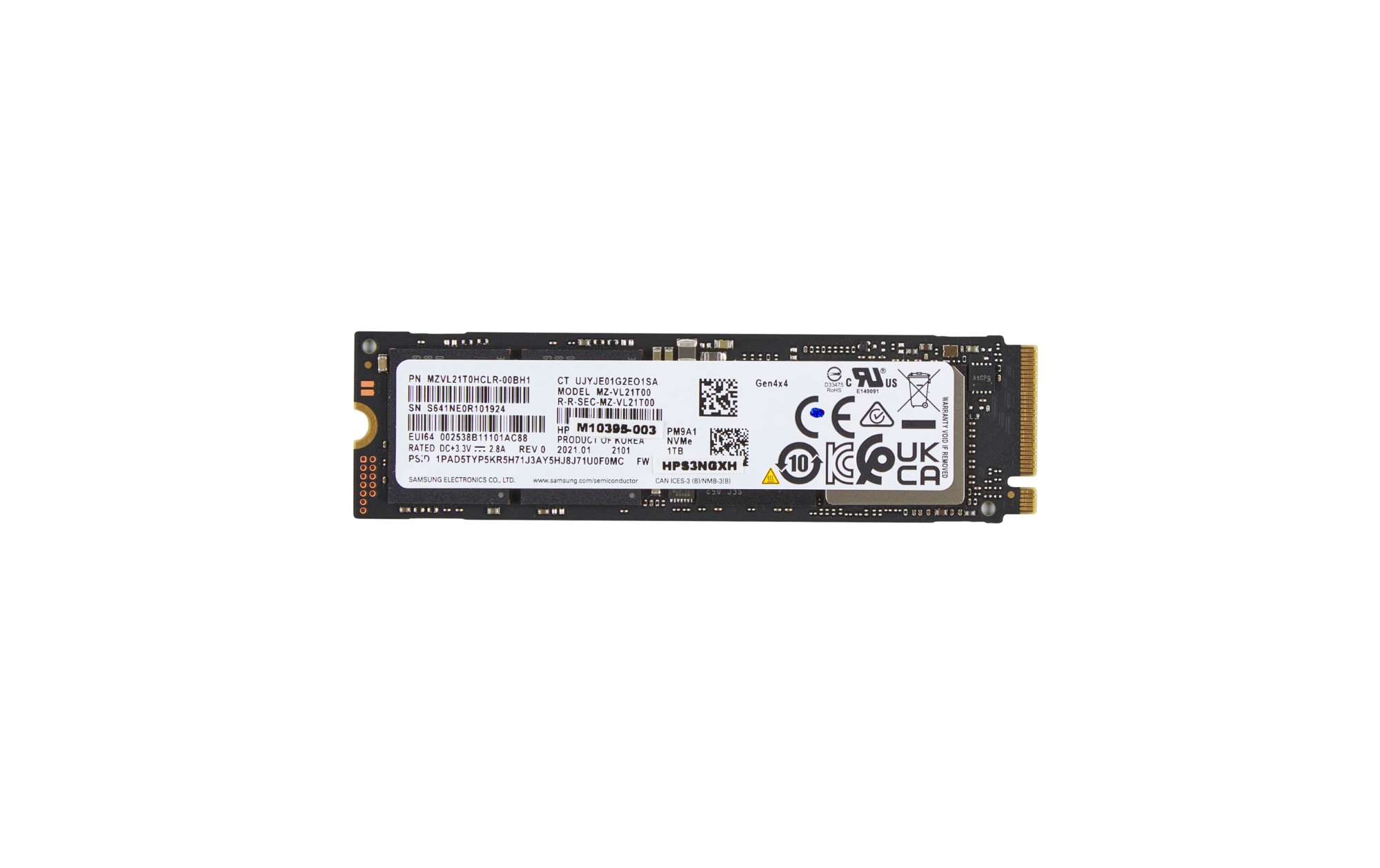 HP 1TB PCIe-4x4 NVMe Solid State Drive