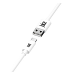 Juice JUI-CABLE-TYPEC-1M-RND-ECO-WHT USB cable USB A USB C White