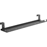 InLine Cable guide/shelf for under-table mounting, black