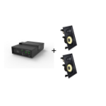 Vivolink Audiopack Subwoofer + 2 x premium in-wall speakers (Limited Bundle Pack Offer) Black Wired 110 W