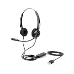 Urban Factory MOVEE: OVER-THE-EAR USB WIRED HEADSET WITH REMOTE CONTROL - USB-A. USB-C and 3.5 mm Jack