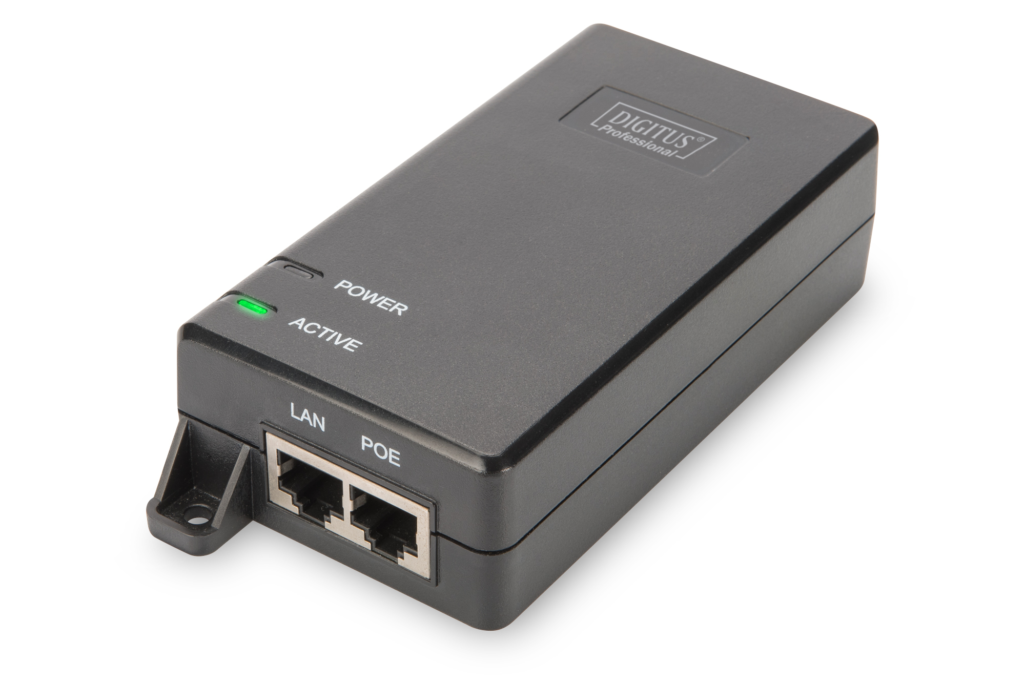 Image of Digitus Gigabit Ethernet PoE+ Injector, 802.3at, 30 W