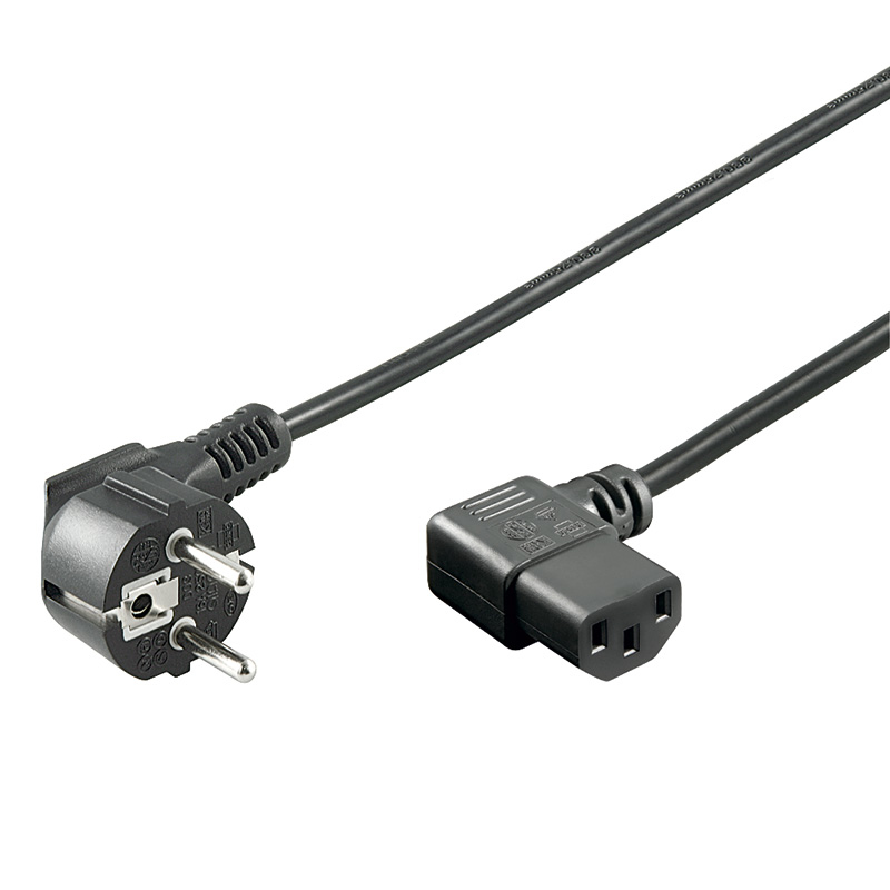 Image of Goobay 96042 power cable Black 1.5 m CEE7/7 C13 coupler