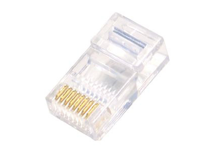 Cables Direct RJ45 - 50 Micron wire connector Transparent