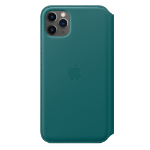 Apple iPhone 11 Pro Max Leather Folio - Peacock